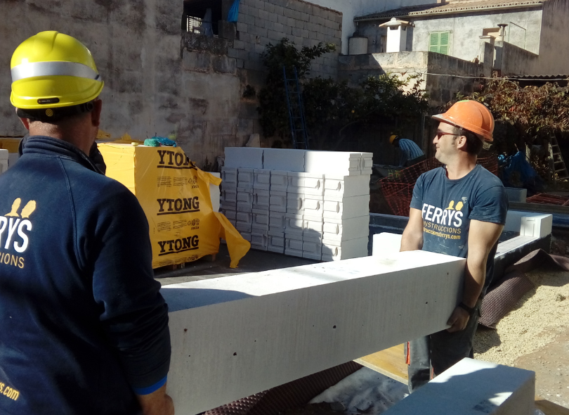 Construcción con bloques Ytong en Mallorca