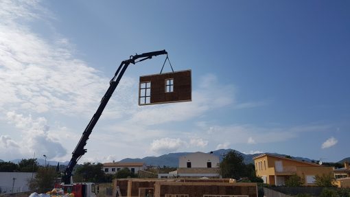 Panel modular casa de paja